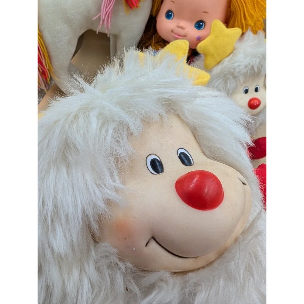 Vintage 1980's Rainbow Brite Plush Lot Starlite Twink Mattel READ Stuffed